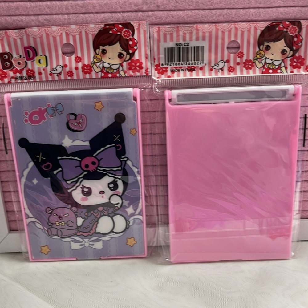 Kuromi Pink  Mirror and Comb Combo